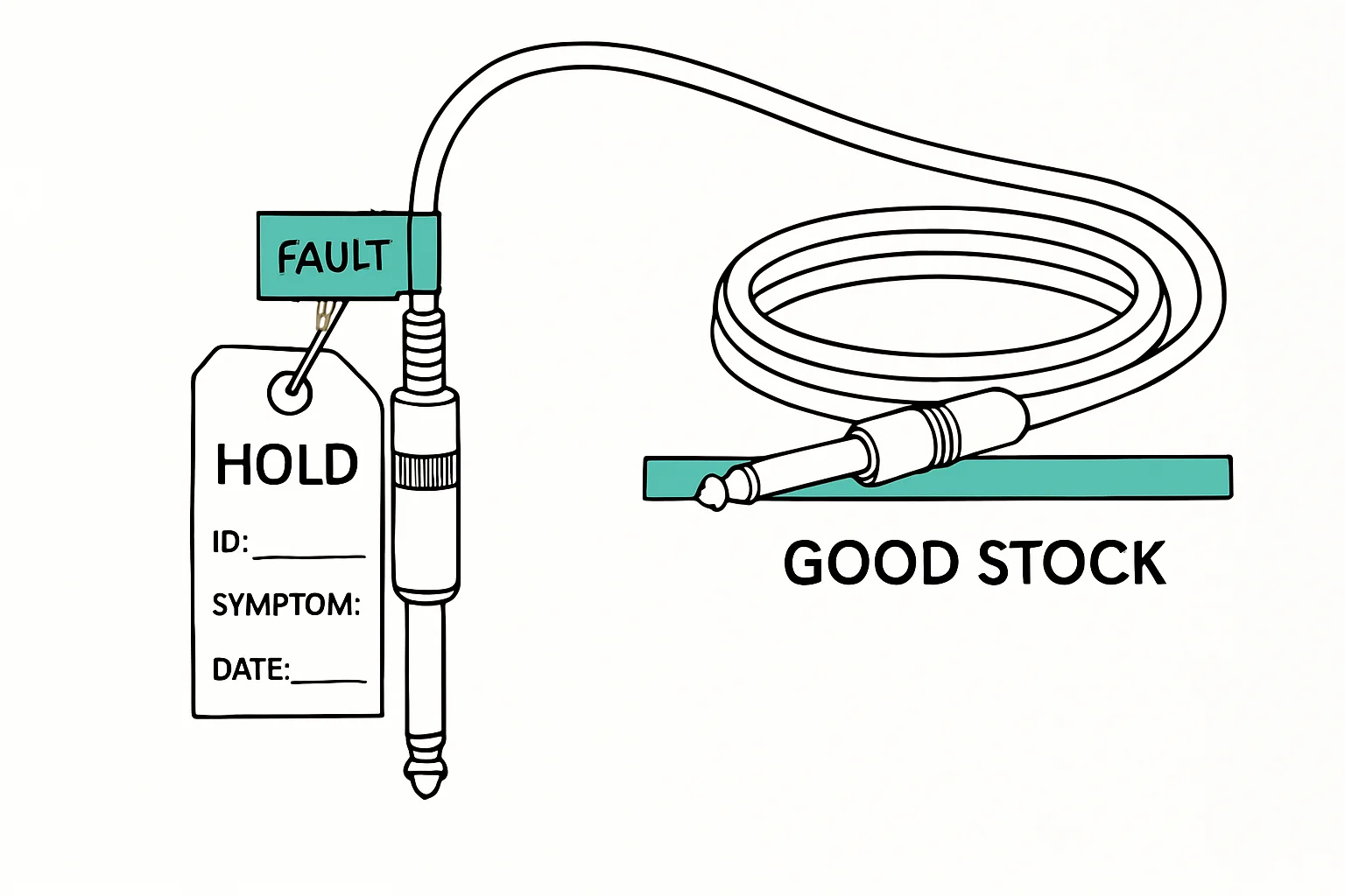 Illustration: mark the exact location and test condition